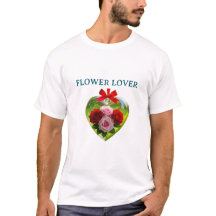 FLOWERS DESIGN T SHIRT