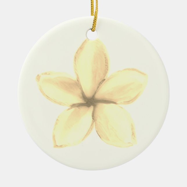flowers dod ceramic ornament (Front)