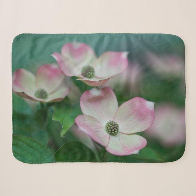 Flowers | Dogwood Blossoms Sherpa Blanket (Front (Horizontal))