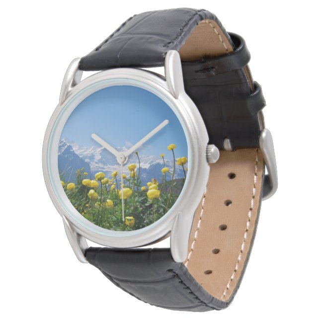 Flowers | Eiger Monch Swiss Alps Watch (Angled)