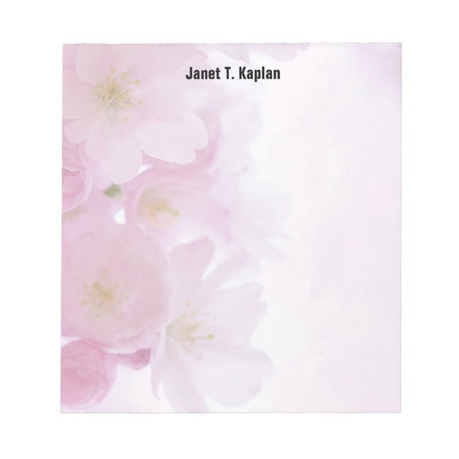 Flowers Elegant Plain Simple Professional Modern Notepad (Front)