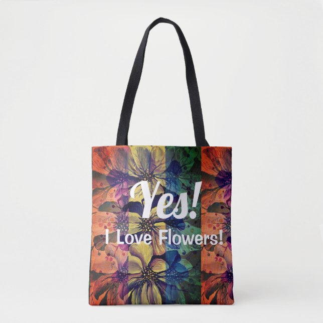 Flowers Enthusiasm Delphinium Gardening Tote Bag (Front)