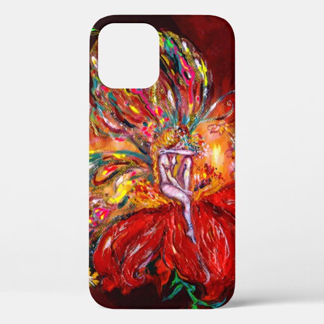FLOWERS FAIRY IN RED / Fantasy Floral Case-Mate iPhone Case (Back)