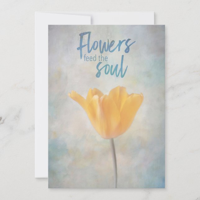 Flowers Feed The Soul Save The Date (Front)