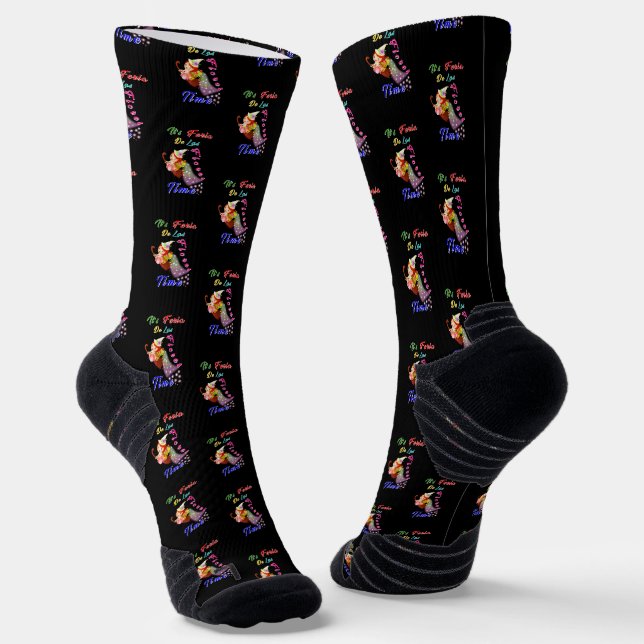 Flowers Festival July Colombia Feria De Las Flores Socks (Angled)