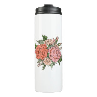Flowers Flavor Design Thermal Tumbler
