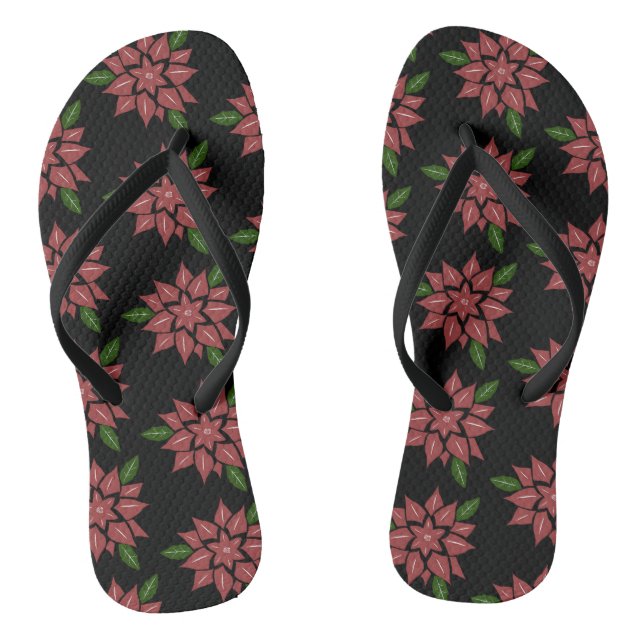 flowers flip flops (Footbed)