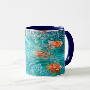 Flowers Floating on Water  Mug