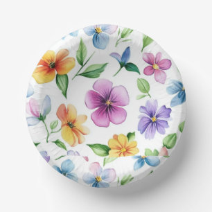 Flowers Floral Pattern Sublimation-95652 Paper Plate