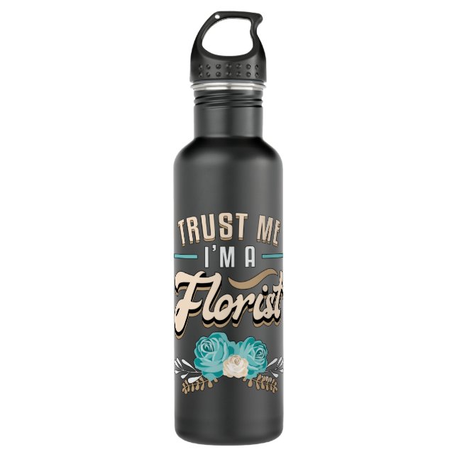 Flowers Florist Gardener Plants Flower Gift Idea 710 Ml Water Bottle (Front)