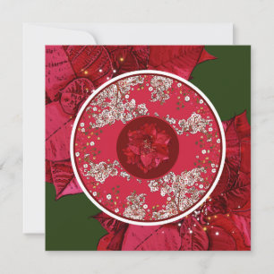 Flowers for Christmas Holiday Card