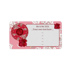 Flowers for Christmas Label