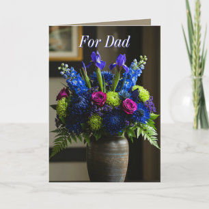 Flowers for Dad (2) Holiday Card