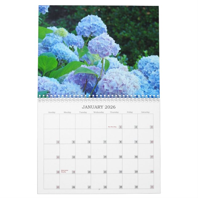 Flowers for Grandma Calendar Flower Photography (Jan 2026)