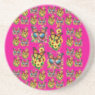 Flowers for kind and pure hearts and flower lovers coaster