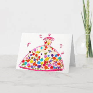 Flower's for Mom's dress Card
