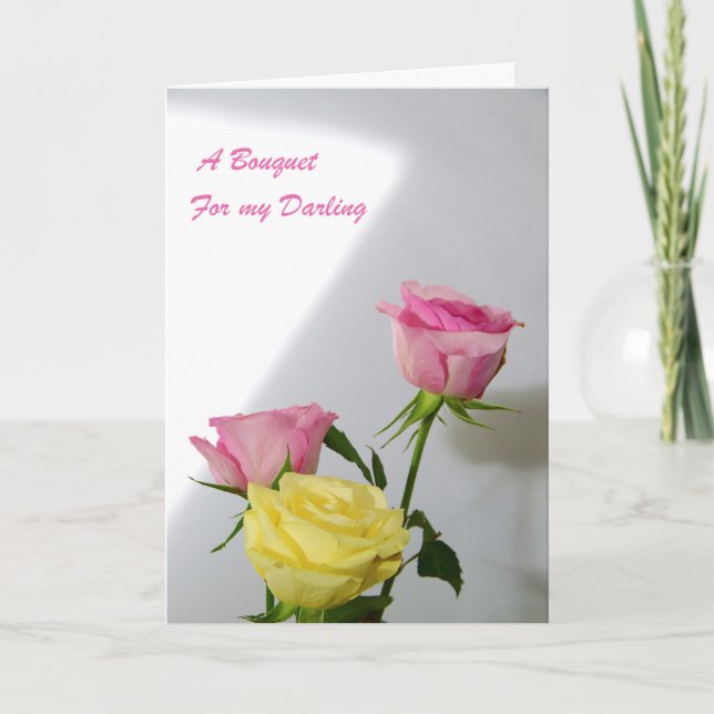 Flowers For My Darling. Card (Front)