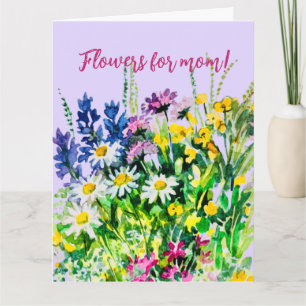 Flowers for the best mom! card