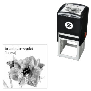 Flowers forever self-inking stamp