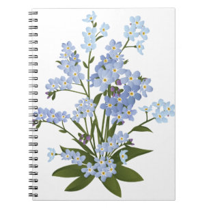 Flowers, Forget Me Not Notebook