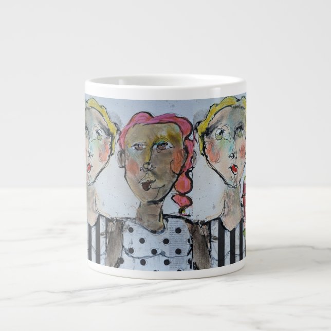 Flowers & Friends Jumbo Mug (Front)