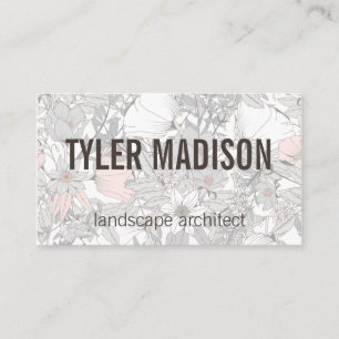Flowers   Garden Botanical Flowers Business Card