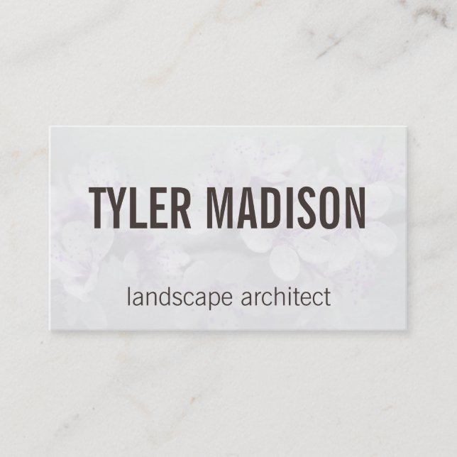 Flowers | Garden Business Card (Front)