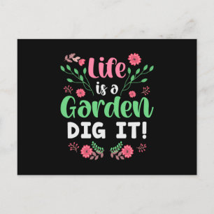 Flowers Gardener Florist Plants Flower Gift Idea Postcard