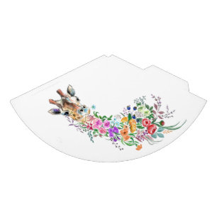 Flowers Giraffe Paper Party Hat