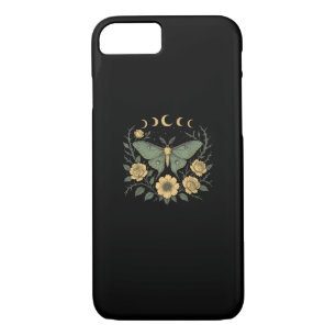 Flowers Goblincore Moth And Butterfly Cottagecore  Case-Mate iPhone Case