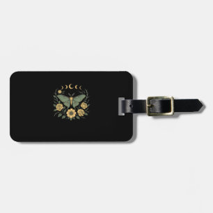 Flowers Goblincore Moth and Butterfly Cottagecore  Luggage Tag