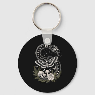 Flowers Goblincore Moth Butterfly Monophases Cotta Keychain