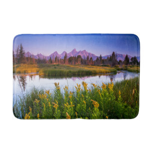 Flowers   Grand Teton National Park, Wyoming Bath Mat