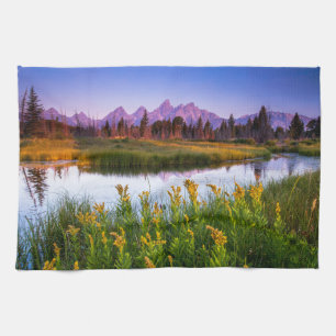 Flowers   Grand Teton National Park, Wyoming Kitchen Towel
