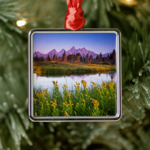 Flowers Grand Teton National Park, Wyoming Metal Ornament