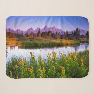 Flowers Grand Teton National Park, Wyoming Sherpa Blanket