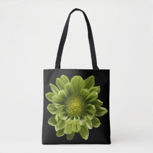 Flowers   Green Chrysanthemum Tote Bag