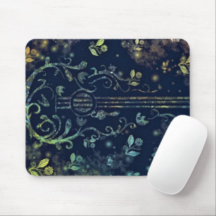 Flowers Guitar Art - Romantic Melody Mouse Pad