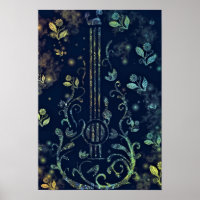 Flowers Guitar Art - Romantic Sound