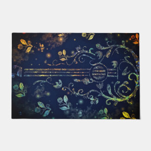 Flowers Guitar Doormat - Painting