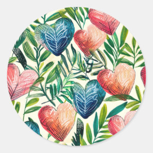 Flowers Hearth: A Cozy and Elegant Floral Decor fo Classic Round Sticker