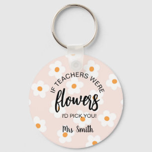 Flowers helping me grow key ring