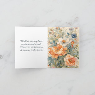 Flowers holiday card