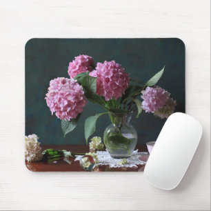 Flowers   Hydrangeas in Vase Mouse Pad
