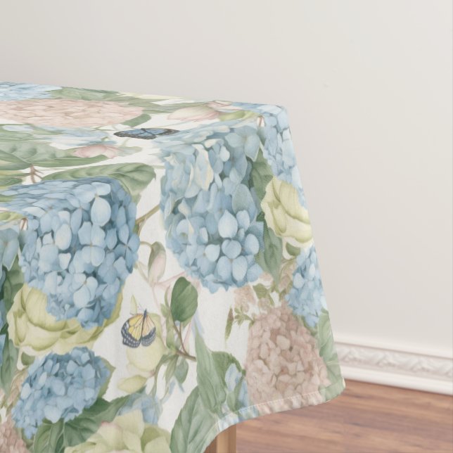 Flowers,hydrangeas,vintage roses,pink roses  tablecloth (In Situ)