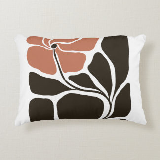 Flowers Illustration Artwork Accent Pillow