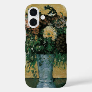 Flowers in a Blue Vase by Paul Cezanne Vintage Art iPhone 16 Case