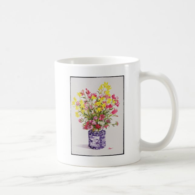 Flowers in a Chinese Jar Coffee Mug (Right)