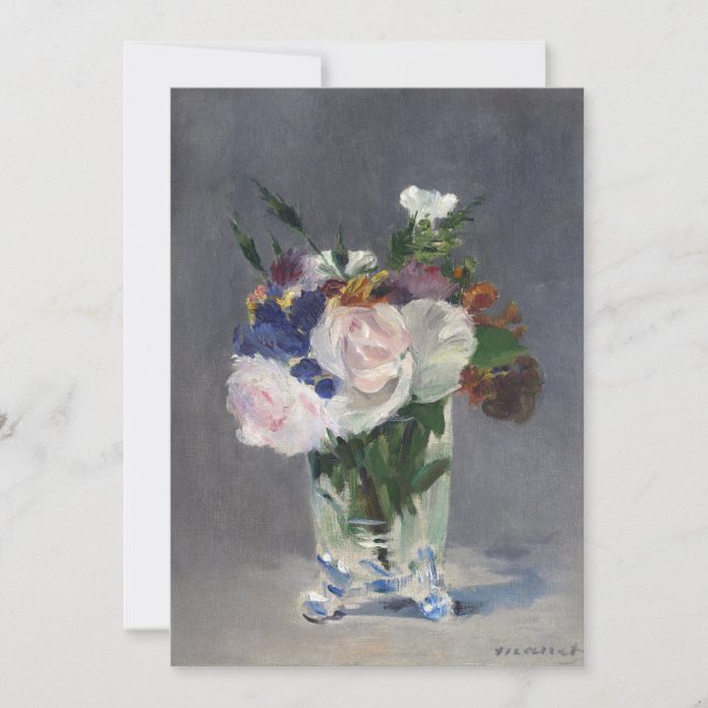 Flowers in a Crystal Vase | Édouard Manet (Front)