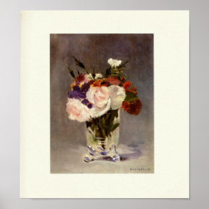 Flowers in a Crystal Vase Poster